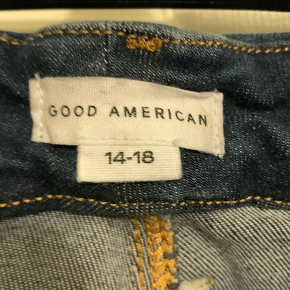 Good American Blue Jeans Size 14-16 #583 - Picture 5 of 9